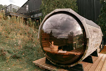 panoramic view sauna in Brampton, ON