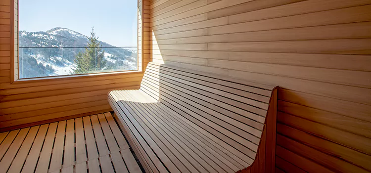 Luxury Pine Wood Sauna Restoration and Refurbishment in Brampton, ON